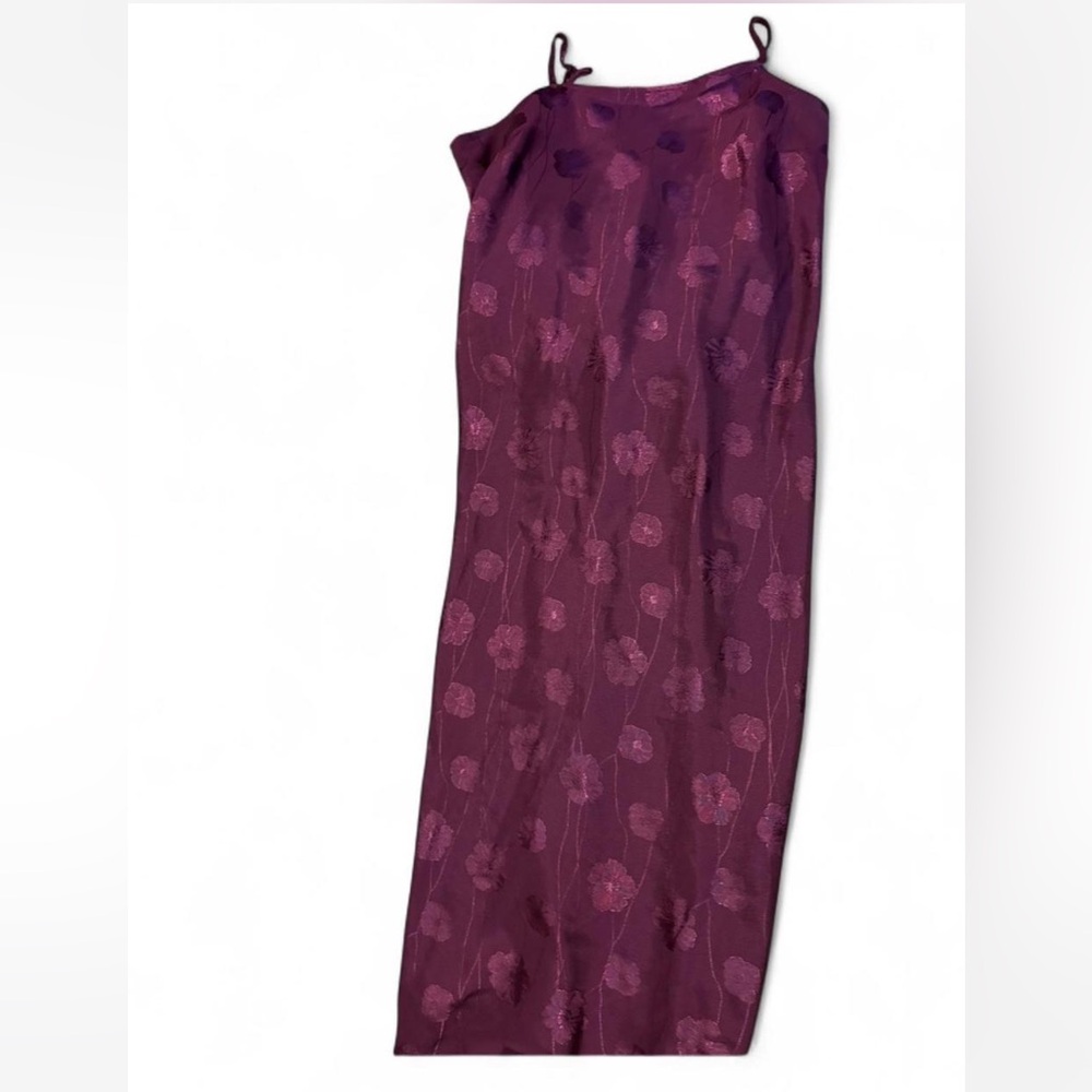 Satin midi dress